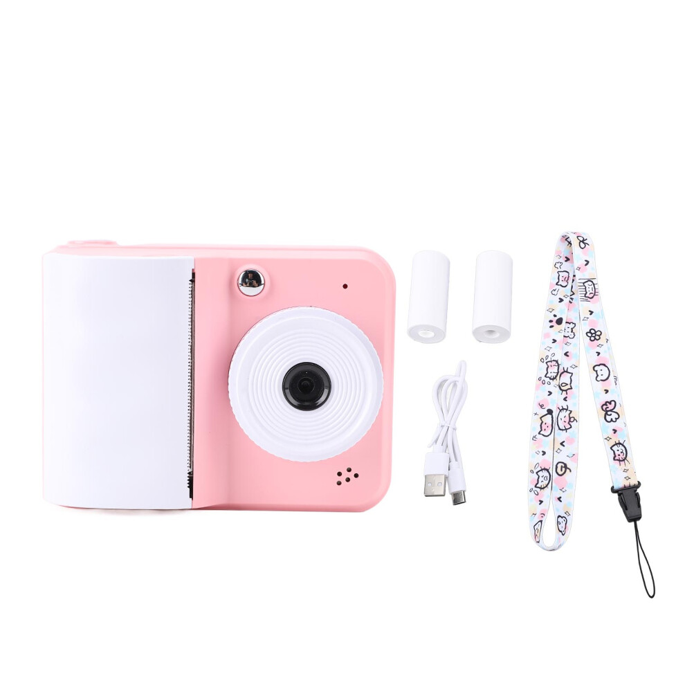 Instant Print Camera 1080P Hd Video 48Mp Images Pink 8320539597898