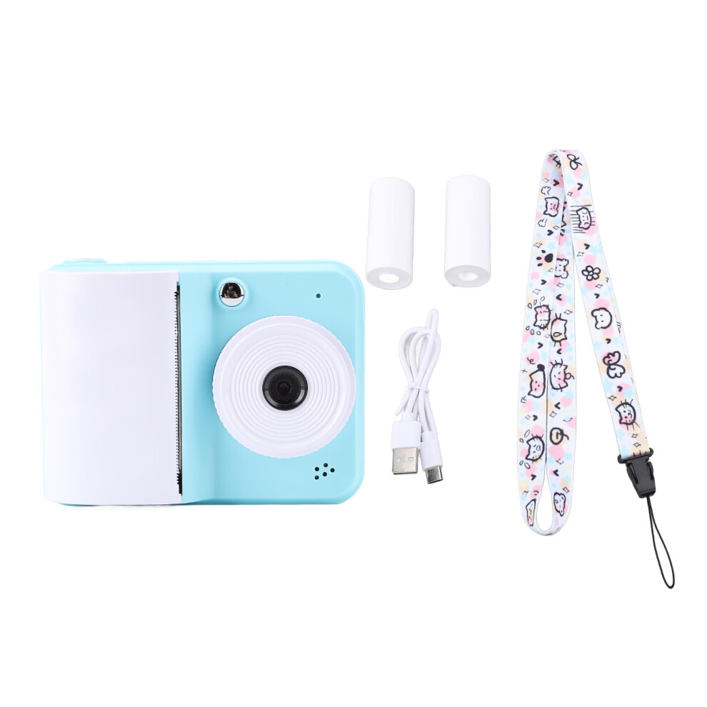Instant Print Camera 1080P Hd Video 48Mp Images Blue 8320539597928