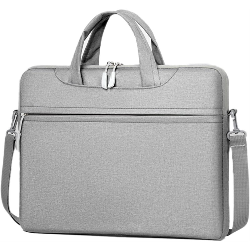 Compact Laptop Bag 13.3-15.6 Inches, Waterproof, Shockproof, Lightweight, Messenger Bag For Notebook And Laptop Gray 6482260256078