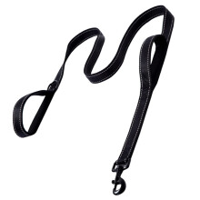 Nylon Dog Leash for Large Dogs Double-Layer Reflective Training Leash Durable Comfortable for Outdoor Activities