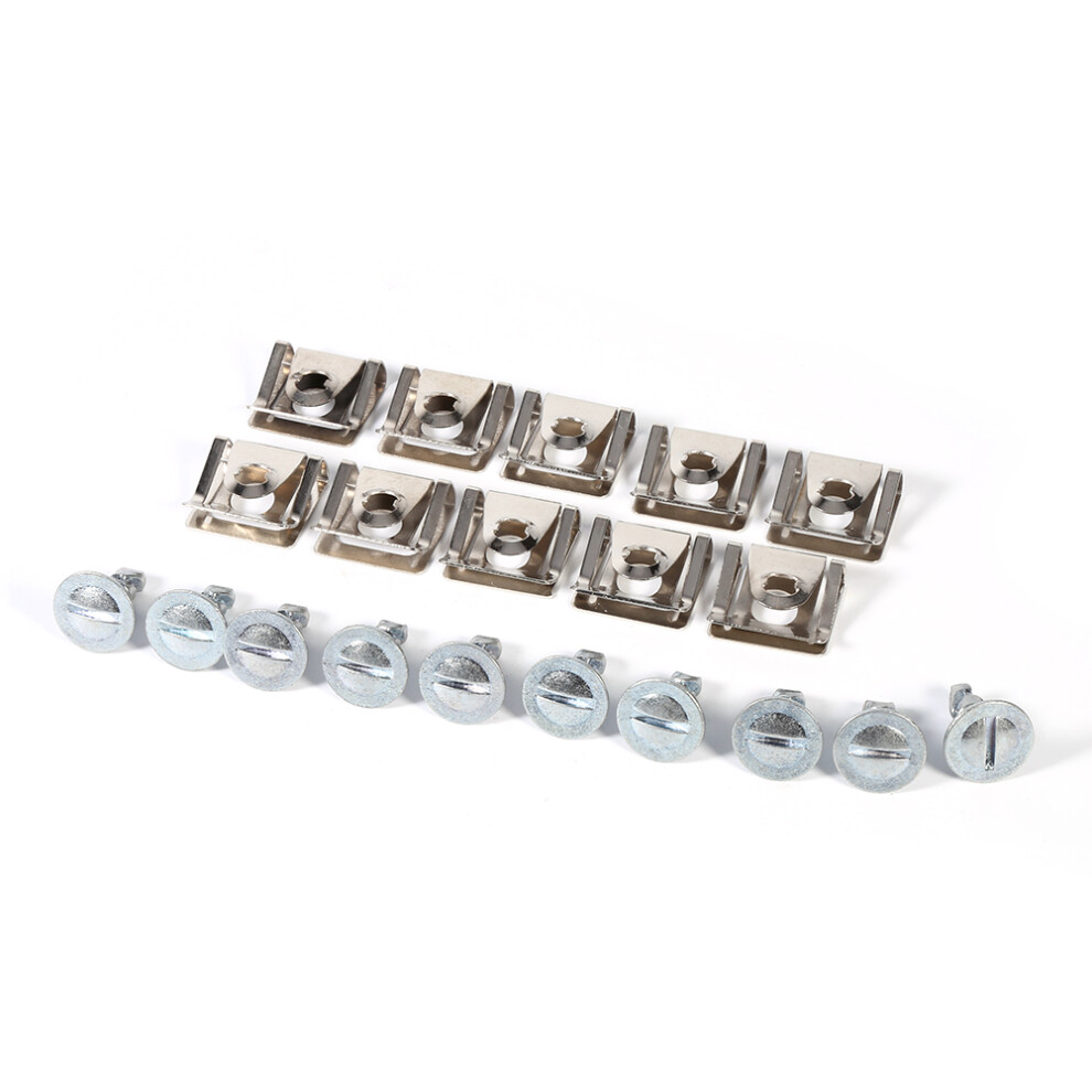 10X Under Engine Cover Screw Undertray Metal Clips 8320539598666
