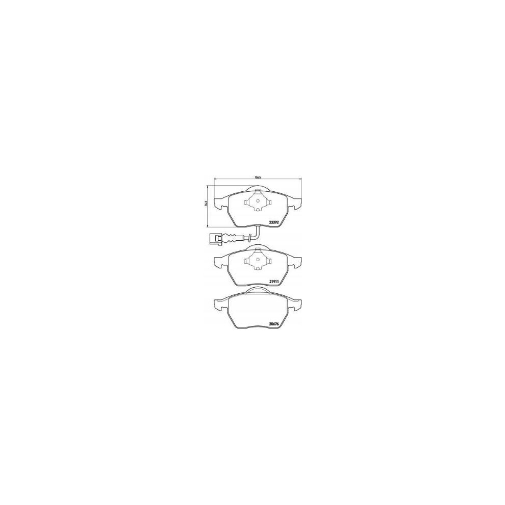 BREMBO P 85 045 Brake pad set