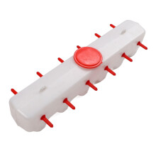 Lammmilchnippel Feeder for Piglets and Puppies - 9L Livestock Feeding Bucket with 12 Silicone Nipples for Efficient Dairy Feeding