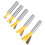 5 Pcs Woodworking Dovetail Router Bit Dovetail End 5