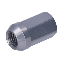 Radmuttern M12x1,5 Gewinde, 33 mm Höhe, aus 7075-T6 Aluminium-Titan-Legierung, Titanfarbe