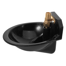 Automatic Water Bowl for Cows - Rustproof Cast Iron Waterer for Hutches and Pastures, Durable and Wear Resistant Livestock Watering System