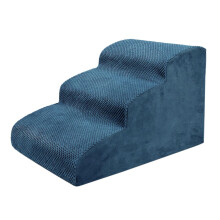 Cat Ramp Dog Stairs Non-Slip Pet Ladder for Small Animals Blue Dog Ramp for Couch High Bed Rabbit Steps