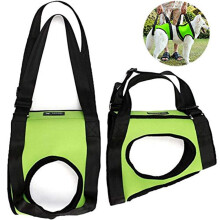 Dog Support Strap for Hind Legs Walking Aid Green Set L - Adjustable, Durable, Comfortable, Pet Mobility Aid