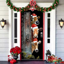 (12) 2025 2024 Christmas Front Door Decoration, Forros De Puertas Navideos