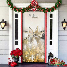 (6) 2025 2024 Christmas Front Door Decoration, Forros De Puertas Navideos
