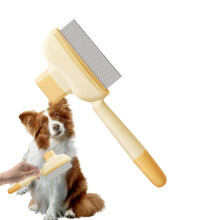 Flea Comb for Cats - Cat and Dog Grooming Brush, Dematting Comb, Yellow Knot and Tangle Removal Tool