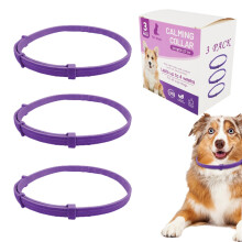 Adjustable Cat Calming Collar with Pheromones – Stress Relief for Cats and Dogs, 3 Pack, Durable Material, All Sizes