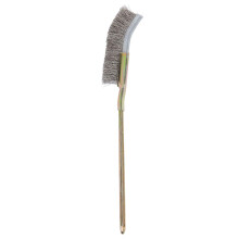 Soft Bonsai Brush Steel Curved or Straight Head Essential Garden Tool for Gentle Effective Cleaning of Bonsai Trees