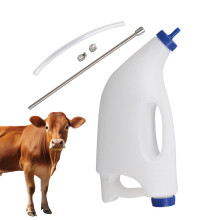 Oral Tube Feeder for Calf | 4L Calf Milk Bottle with Flexible Hose for Goats, Lambs, Sheep, and Puppies