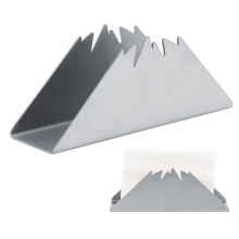 Edelstahl-Dreieck-Napkinhalter Vertikal Tissue Rack - Silber