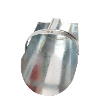 Food Feed Shovel for Livestock and Dogs, Silver Iron 1 Piece Feeding Tool, Practical Large Food Scoop for Horses