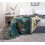 Parure de lit Boho Ceiling Daily Double Face 100 % coton - Vert 150 x 200 cm 5