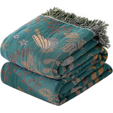 Ropa de cama Boho Ceiling Daily Ceiling de doble cara, 100 % algodón, verde, 150 x 200 cm