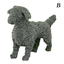(B) 2025 Decorative Peeing Dog Topiary Realistic Ornament Home Indoor Outdoor Decoration