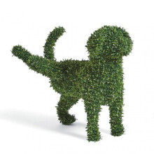 (A) 2025 Decorative Peeing Dog Topiary Realistic Ornament Home Indoor Outdoor Decoration