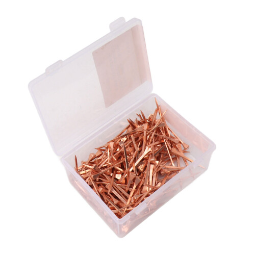 250Pcs Horseshoe Nails Copper Plated Rustproof 2