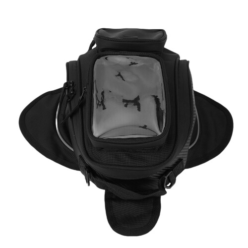 Black Universal Motorcycle Motorbike Riding Strong