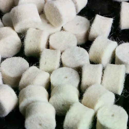 100Pcs Wool Felt Polishing Buffing Pad 13mm + 2 Shank For Grinding Wheel 1