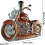 Whiskyflasche in Motorradform, 325 ml, neuartige Glaskaraffe, 3D-Gravur 4