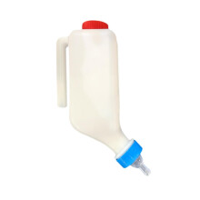 Calf Bottle Sheep Milk Feeding Bottle 800 ml with Nipples Multi-Purpose Lamb Feeding Farm Animal Bottle 14 cm