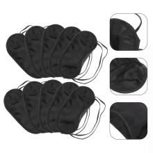 10 kpl silmänaamari unilaseille Blinder Cover Cotton Shade Polyesteri Sleeping Aid Silmänaamari matkalle