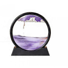 (purple) 2025 3D Moving Sandscapes Hourglass Ornaments