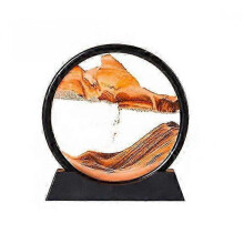 (yellow) 2025 3D Moving Sandscapes Hourglass Ornaments