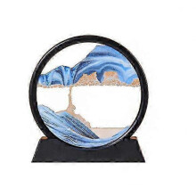 (blue) 2025 3D Moving Sandscapes Hourglass Ornaments