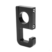 Motorcycle Handlebar Hooks for Aluminum Helmets, Universal Helmet Holder, Luggage Hook, Bag Mounting Accessory, Black