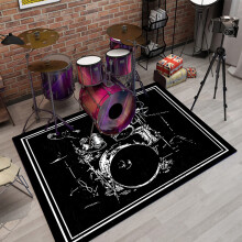 Drum Carpet 140x200cm, Sound Insulation Mat for Electronic and Jazz Drums, Thickened Shock Absorption Rug