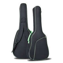 Folk Guitar Bag 41 Inch Waterproof Guitar Case Cover with 10mm Sponge Padding Green Travel Instrument Bag