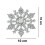 (Silver) 2025 24pcs Plastic Glitter Snowflake Ornaments Christmas Tree Decorations Wanke 5