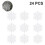 (White) 2025 24pcs Plastic Glitter Snowflake Ornaments Christmas Tree Decorations Wanke 1