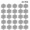 (Silver) 2025 24pcs Plastic Glitter Snowflake Ornaments Christmas Tree Decorations Wanke 2