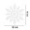 (White) 2025 24pcs Plastic Glitter Snowflake Ornaments Christmas Tree Decorations Wanke 5