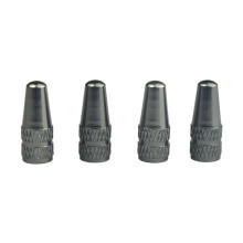Bicycle Valve Caps, 4-Pack Aluminum Alloy Tire Stem Caps, Air Covers, Compatible with Standard Bike Tires
