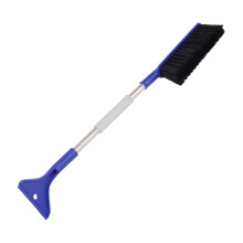 Snow Brush for Car - Long Handle Foam Snow Brush with Ice Scraper, Winter Snow Removal Tool for Vehicles, Blue