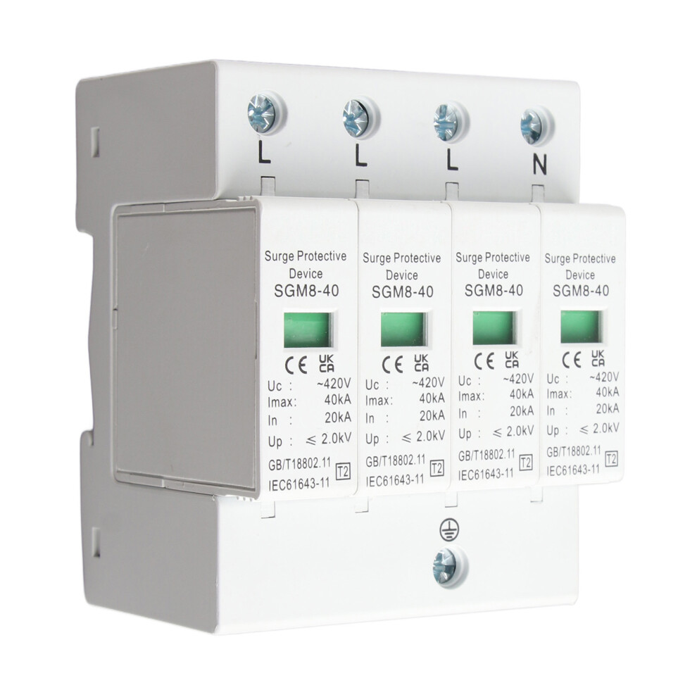 4P 40KA House Surge Din Rail Lowvoltage Protector