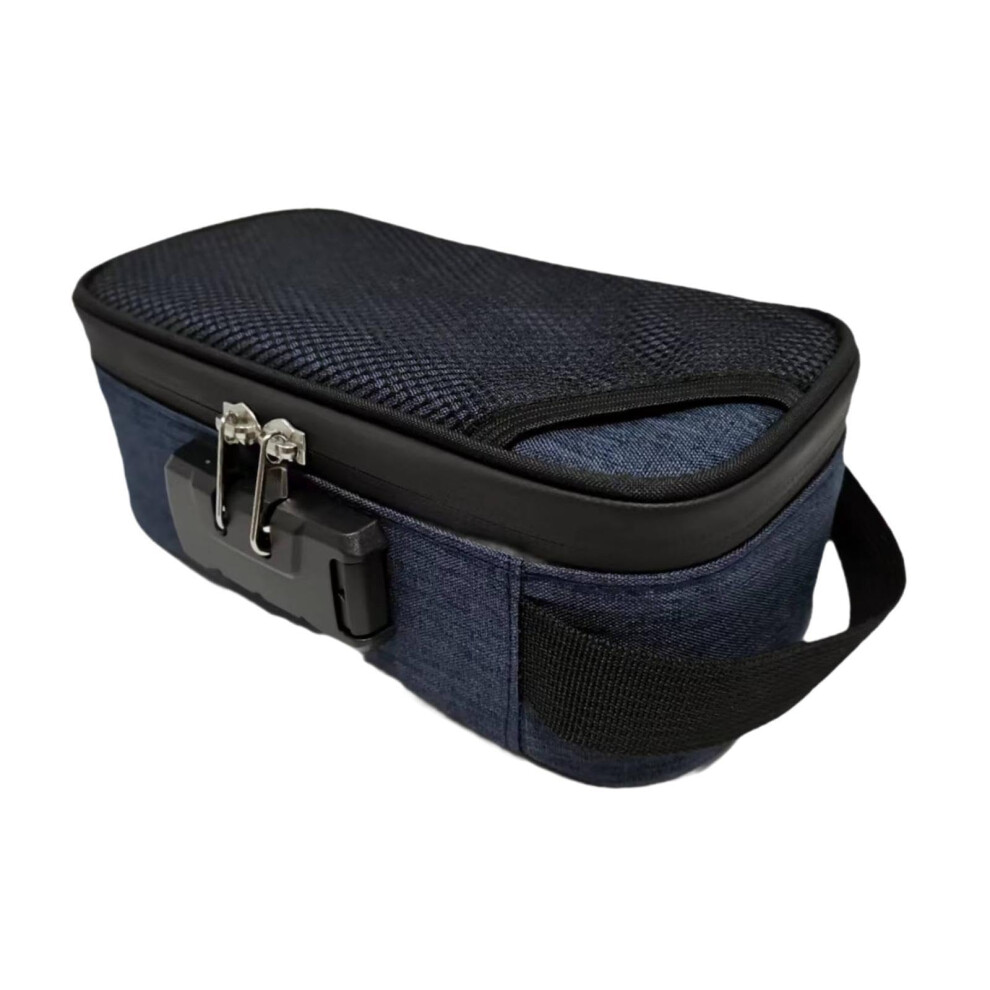 Odour Bag Portable Container with Combination Lock for Travel, Dark Blue, Odour-Proof, Lightweight Design-image-OPC-PK85HDC-NEW