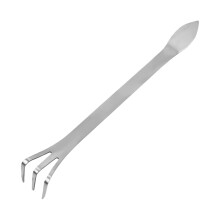 Bonsai Root Rake - Small Stainless Steel Double Head Hand Rake for Lightweight Plant Care and Garden Maintenance Tools