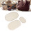 3Pcs Wooden Basket Bottom Oval Blank Solid Crochet 12