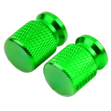Bicycle Valve Caps, Stylish Green Aluminum Tire Valve Caps, Corrosion-Resistant Valve Covers for Bike Tires