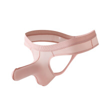 Men's Elephant Briefs Transparent Underpants Seamless Low Waist Thong Breathable Stretch Briefs Pink Size S