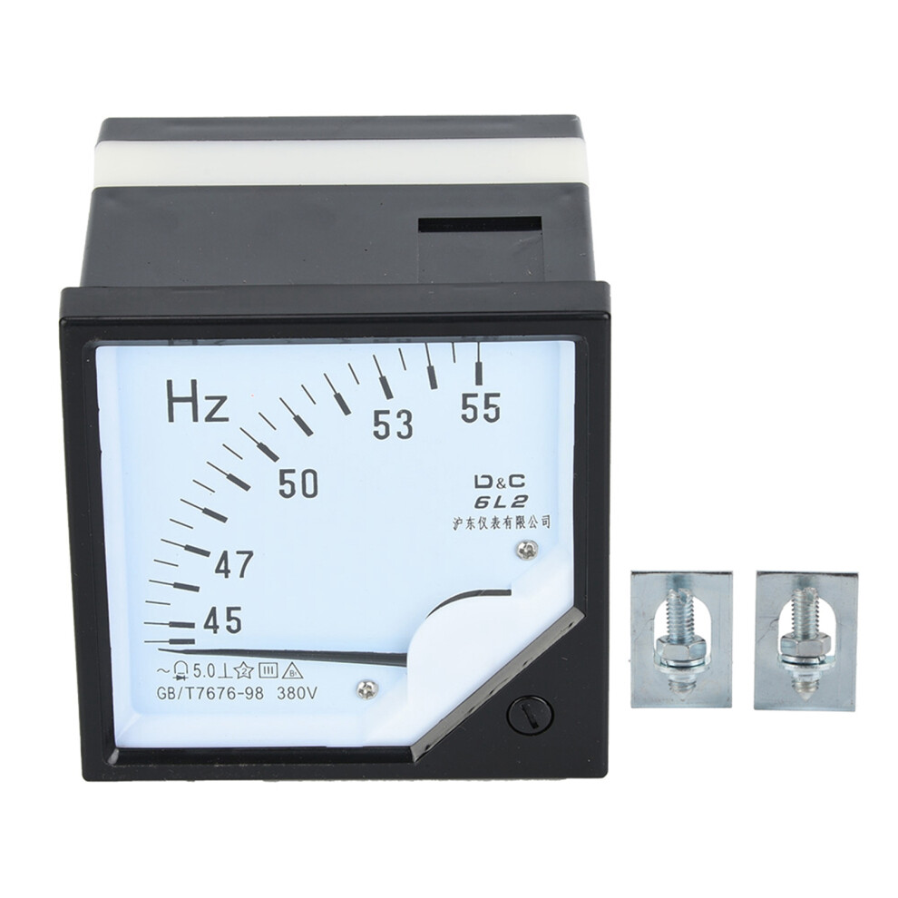 Square Panel Frequency Meter 45-55Hz AC 380V 1.5
