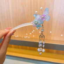 Hair Pin Hair Sticks Children Chinese Style Hanfu Rabbit Flower Tassel Pendant XS Size Girls Hair Accessories